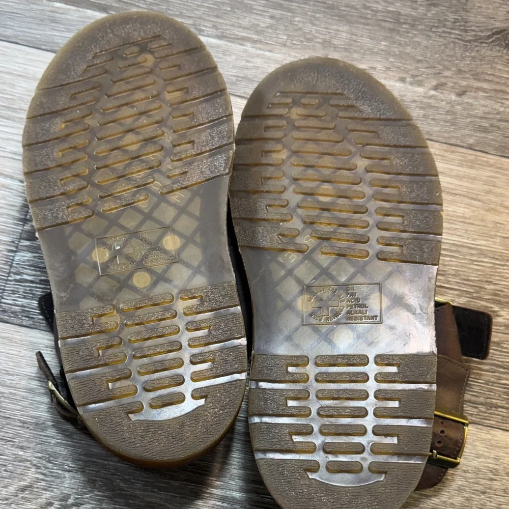 Vintage Dr Martens Men's Brown Leather Sandals size 11 (s89)